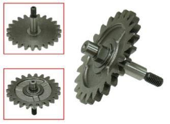 WATER PUMP SHAFT 17510-28H01, SUZUKI RMZ RMX 450, MX-10213B, SHAFT WITH GEAR - Image 2