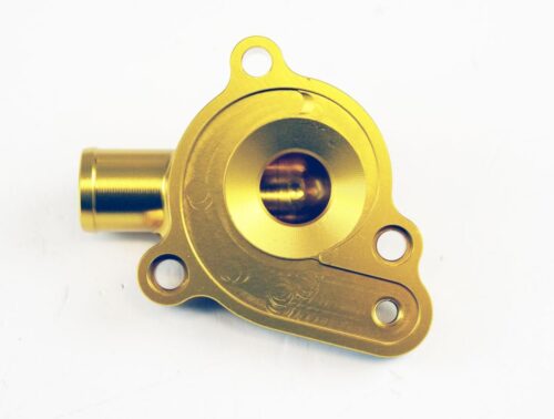 WATER PUMP COVER 01-08 RM125, FIR BILLET ALLOY GOLD 17411-36F00, STANDARD WATER PUMP COVER