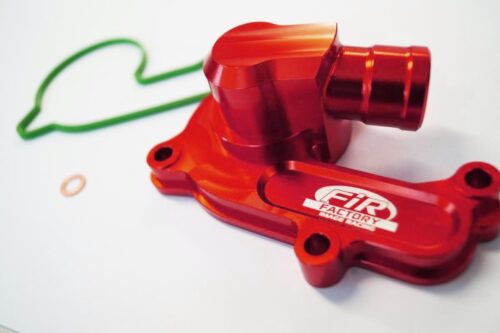 WATER PUMP COVER 16-19 SX-F 250 KTM, FIR ASWPC-02, BILLET ALLOY RED, 79235052000 OEM FITMENT