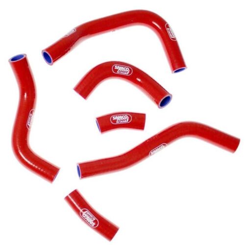 SAMCO HOSE KIT HONDA OEM DESIGN CRF 450, 6 PIECE KIT, RED, HON-84-RD
