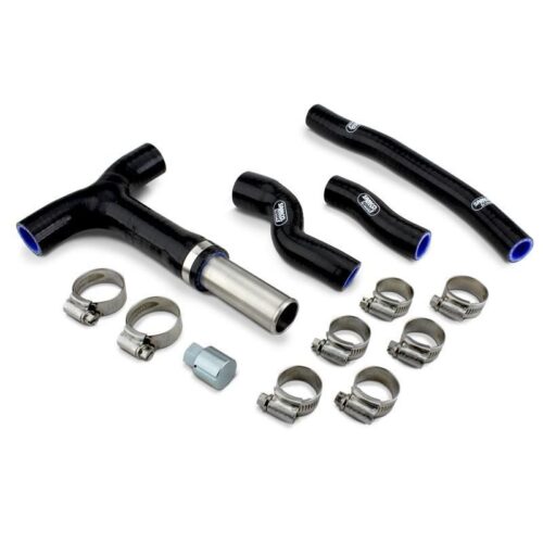 SAMCO HOSE RD KTM COMPLETE COOLING HOSE KIT, COMPLETE KIT INC CLAMPS 250 300 RED, KTM-114-KIT-RD