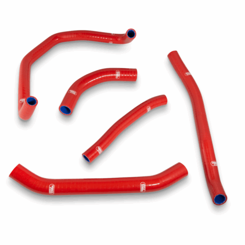 SAMCO HOSE KIT HONDA AFRICA TWIN OEM STYLE, 5 PIECE KIT, RED, HON-108-RD