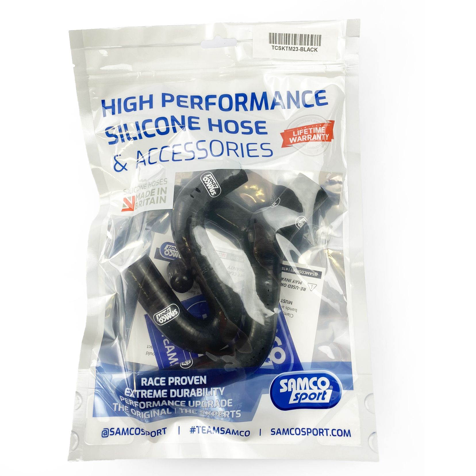 SAMCO HOSE KIT KTM Thermostat Bypass, 3 PIECE KIT, BLACK, KTM-23 BK - Image 2