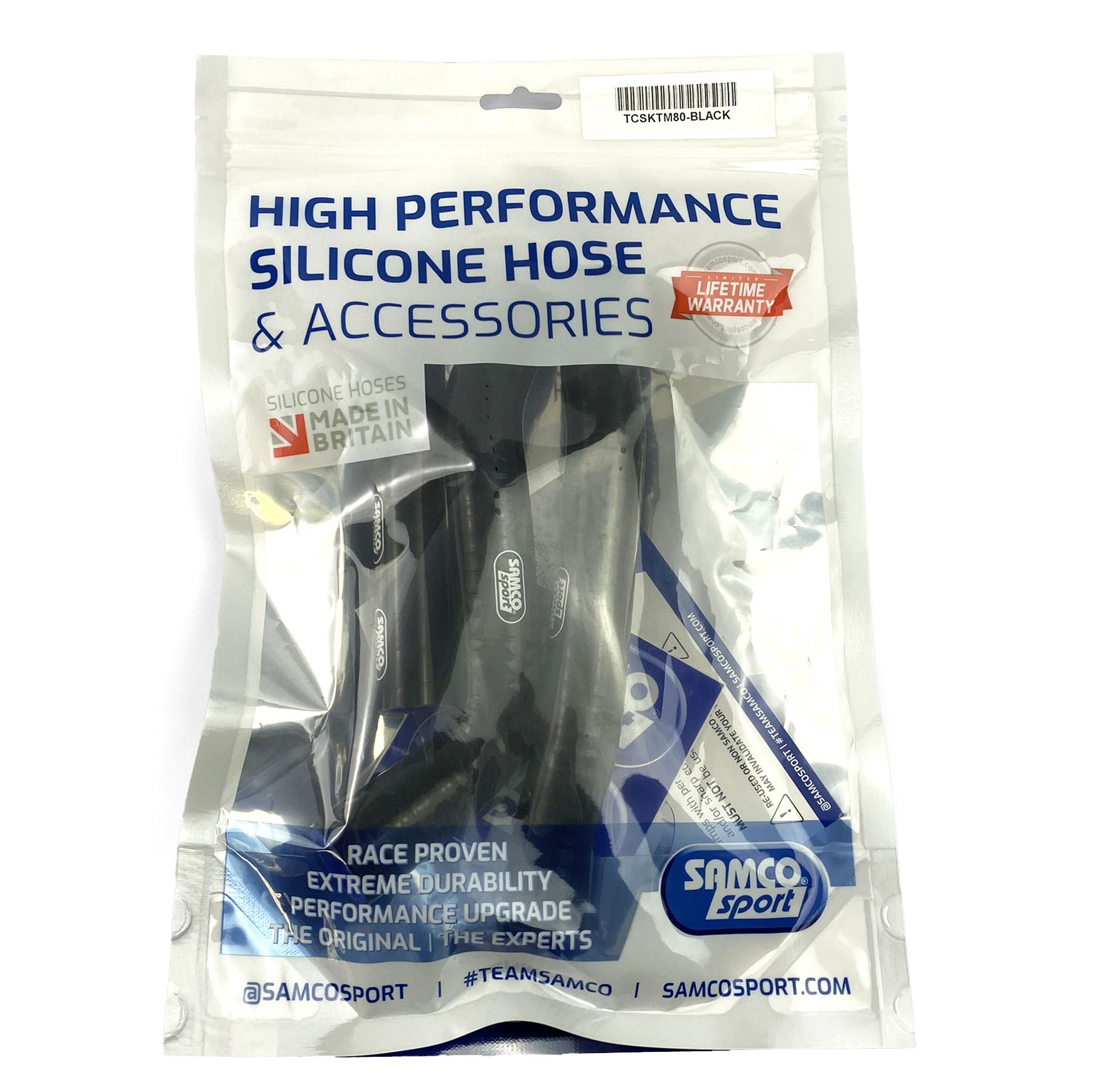 SAMCO HOSE KIT KTM THERMOSTAT BYPASS, 3 PIECE KIT, BLACK, KTM-80 BK - Image 3