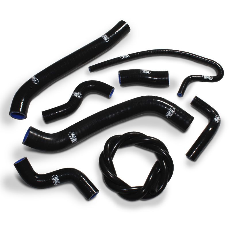 SAMCO HOSE KIT HONDA, 7 PIECE KIT, BLACK, HON-120-BK