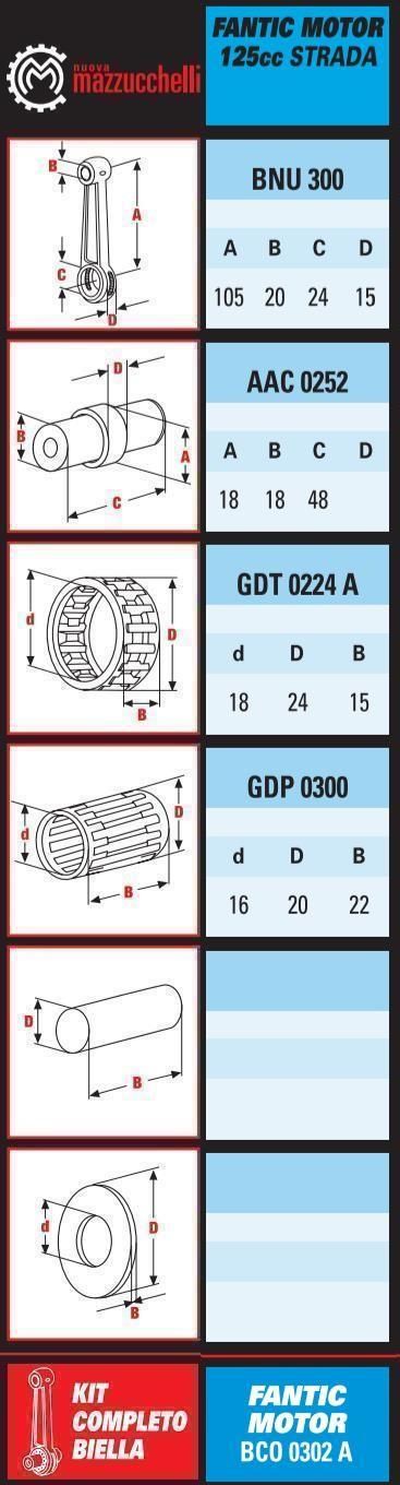 CONNECTING ROD FANTIC, MINARELLI ENGINES BCO0302/A - Image 2