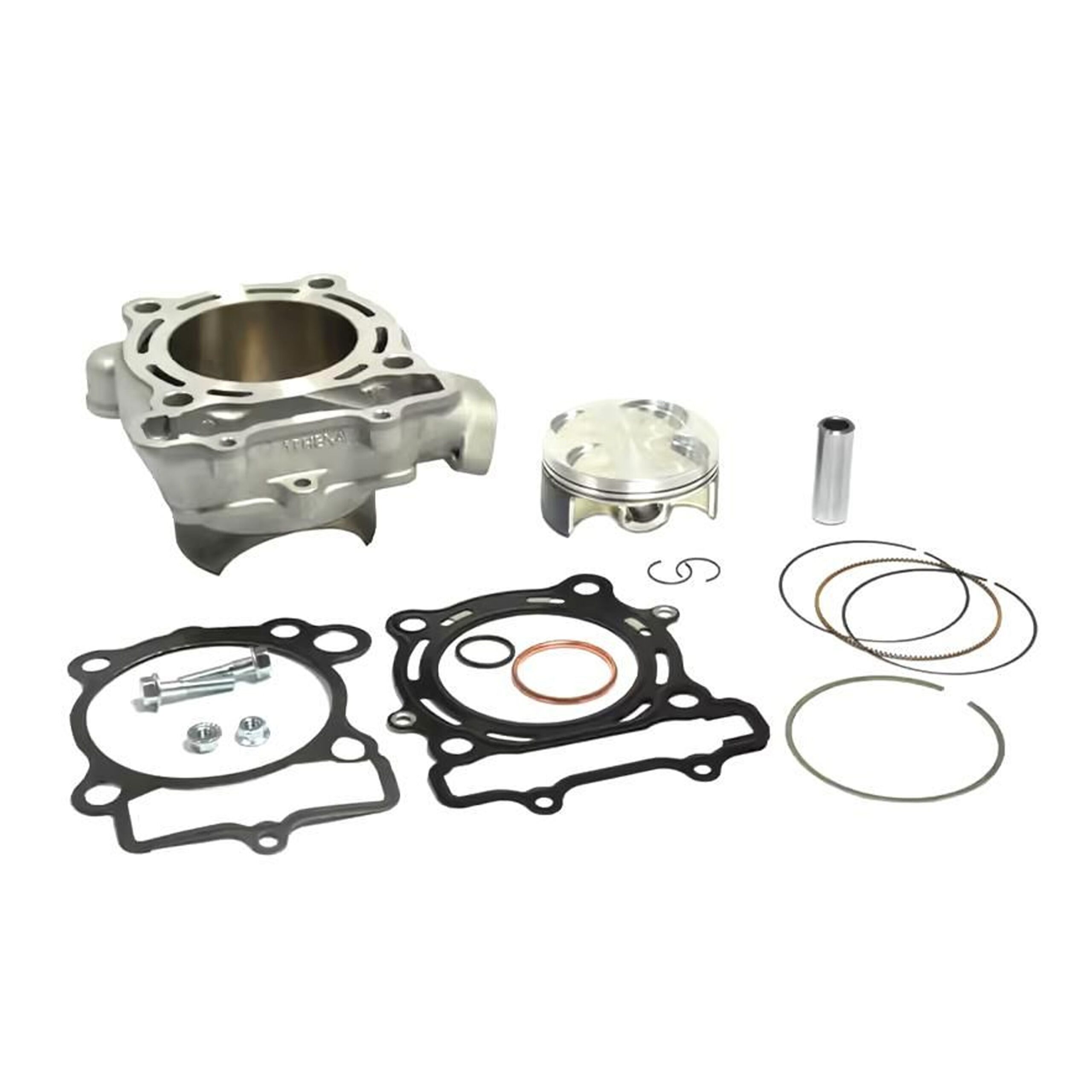 CYLINDER FULL KIT 77MM KAW KX 250/SUZ RM 250 04-06, ATHENA P400510100003 STD BORE, (piston included)