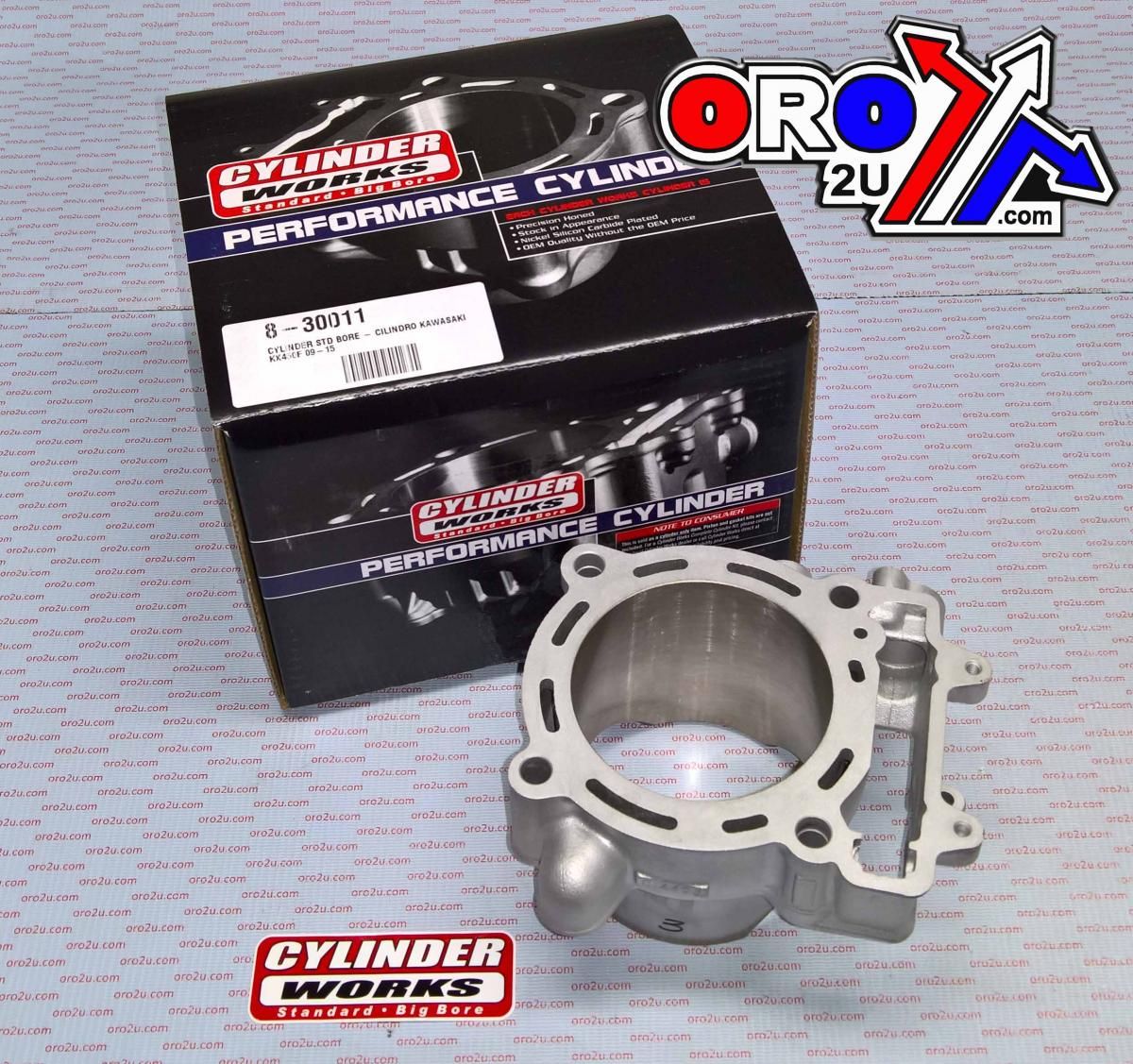 CYLINDER ONLY 09-15 KX450F 96mm, WORKS CYLINDER 30011 STANDARD BORE, KX450F KAWASAKI - Image 2