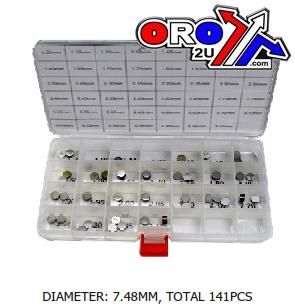 VALVE SHIM KIT 7.48mm 141pcs, PSYCHIC MX-09431