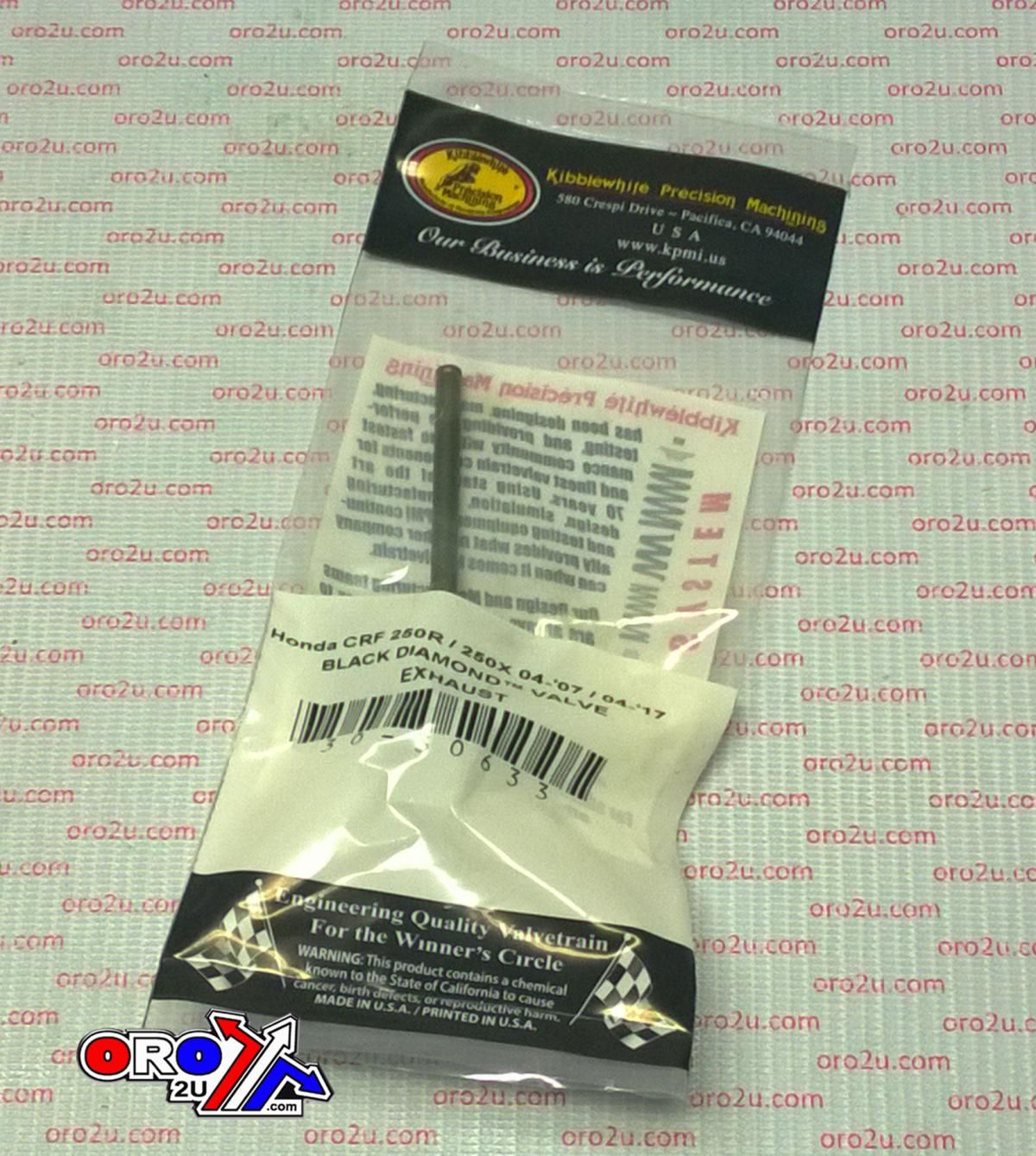 VALVE EXHAUST CRF250 04-07, KIBBLEWHITE 30-30633, CRF250X 04-09