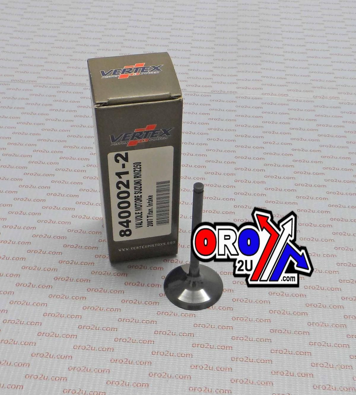 VALVE INTAKE TITANIUM, VERTEX 8400021-2 RMZ250 2007-2009 - Image 2