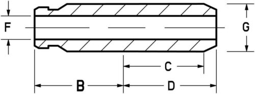 VALVE GUIDE EXHAUST BRONZE STD, KIBBLEWHITE 30-30180, HONDA XR650R 00-07