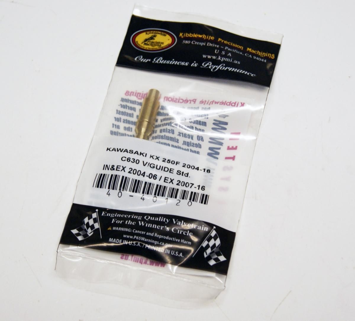 VALVE GUIDE EXHAUST BRONZE STD, KIBBLEWHITE 40-40120, KAWASAKI KX250F 07-12 - Image 4