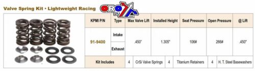 VALVE SPRING KIT ROTAX 500/600, KIBBLEWHITE 91-9400 AIR COOLED