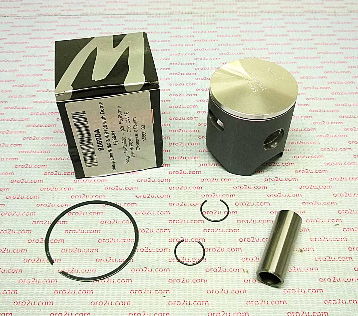 PISTON KIT 88-91 HUSKY 125 57, WOSSNER PISTON KIT 8060D100