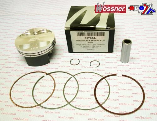 PISTON KIT 02-05 TC TE 250 76, WOSSNER 8576DC HUSQVARNA