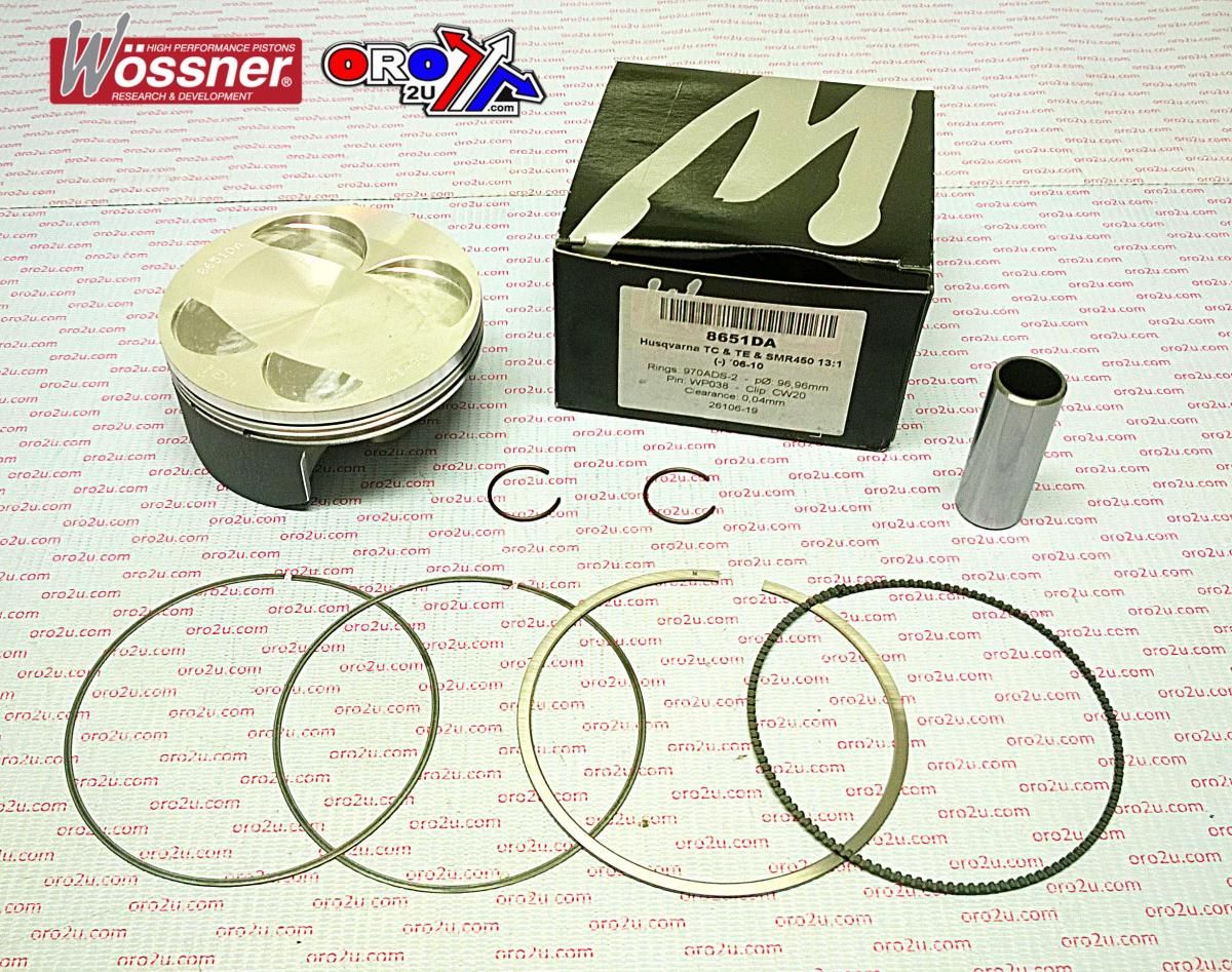 PISTON 06-10 TC TE450 97.00, WOSSNER KIT 8651DC HUSQVARNA - Image 2