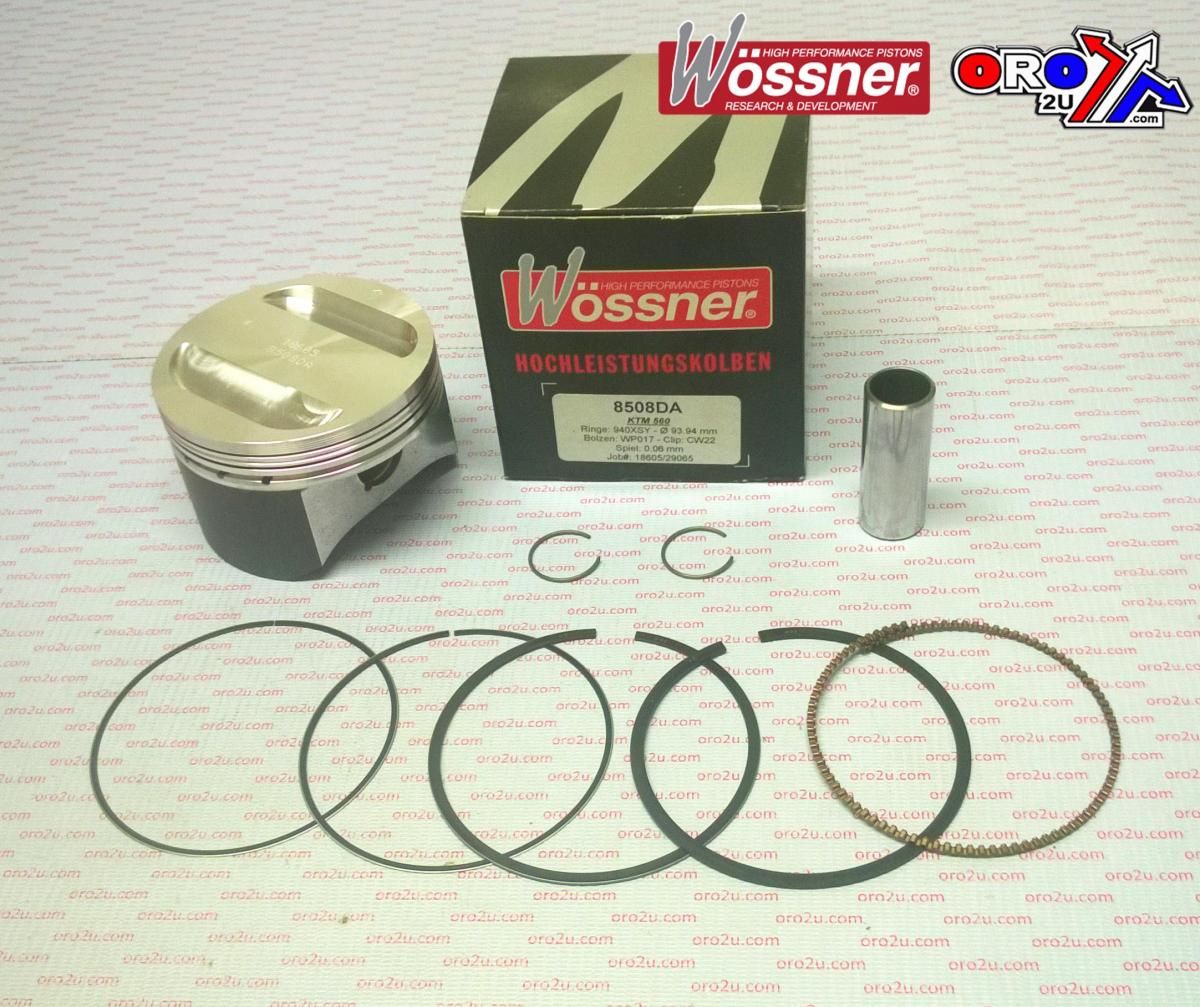 PISTON KIT KTM560 EXC 94.00, FORGED WOSSNER KIT 8508DA - Image 2