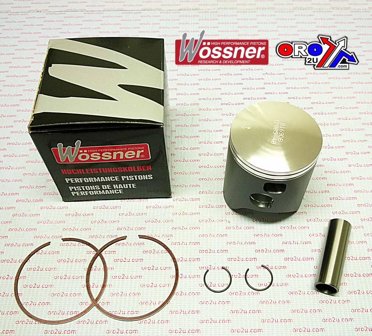 PISTON KIT 05-18 KTM 250 66.40, WOSSNER 8169DA SX, EXC, 54830007300 - Image 3