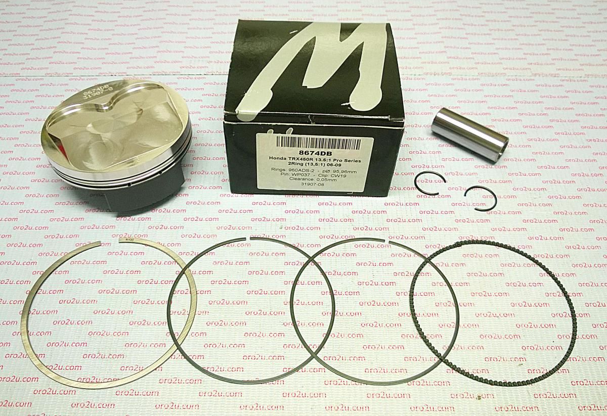 PISTON KIT 06-09 TRX450 96 HC, WOSSNER 8674DA