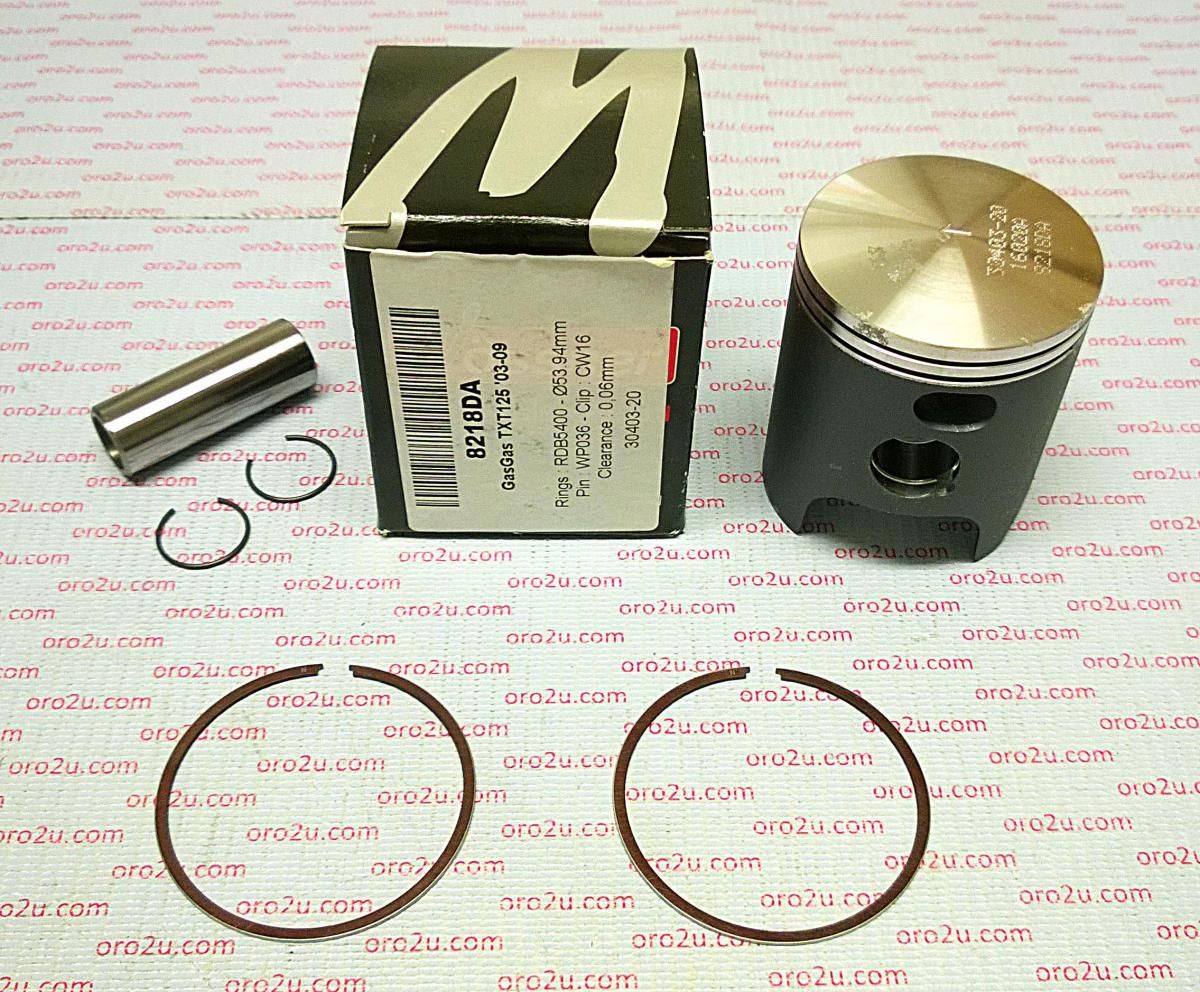 PISTON KIT 03-09 TXT125 GASGAS, FORGED WOSSNER 8218DA - Image 4