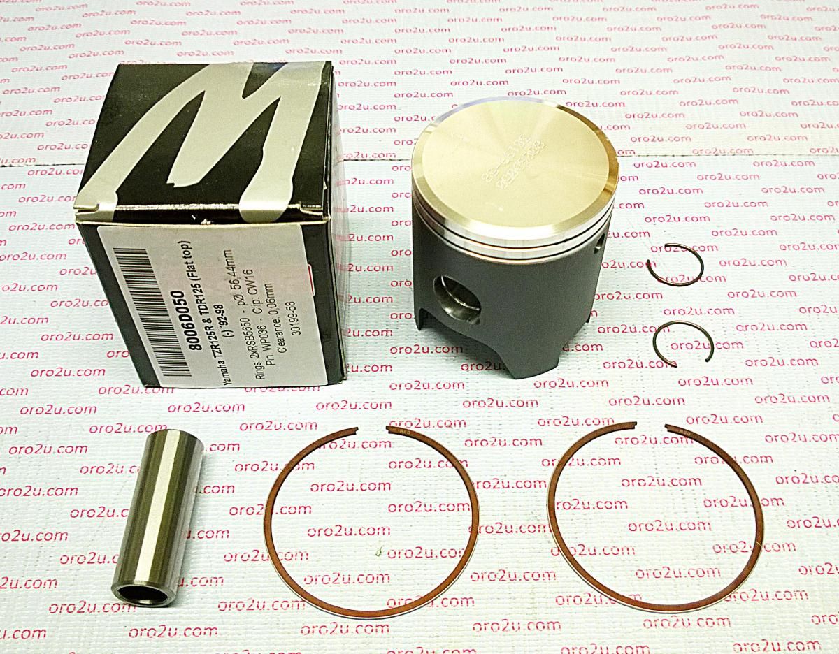 PISTON KIT 93-97 TZR125 57.50, FORGED WOSSNER 8006D150 - Image 2