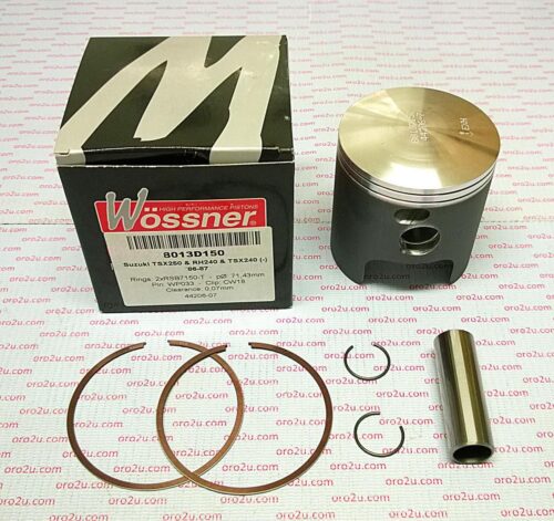 PISTON KIT 86-97 TS250 71.00, FORGED WOSSNER 8013D100