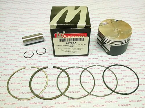 PISTON KIT 002-09 DRZ250 73 HC, FORGED WOSSNER 8678D700