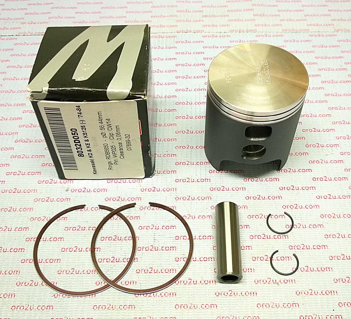 PISTON KIT KD KE KS 125 57.00, WOSSNER 8032D100 74-84 - Image 4