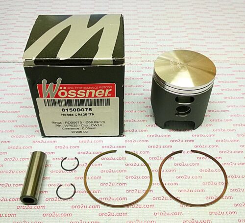 PISTON KIT 1979 CR125 56.50, FORGED WOSSNER 8150D050
