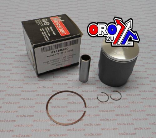 PISTON KIT 76-82 YZ125 58.00, FORGED WOSSNER 8115D200