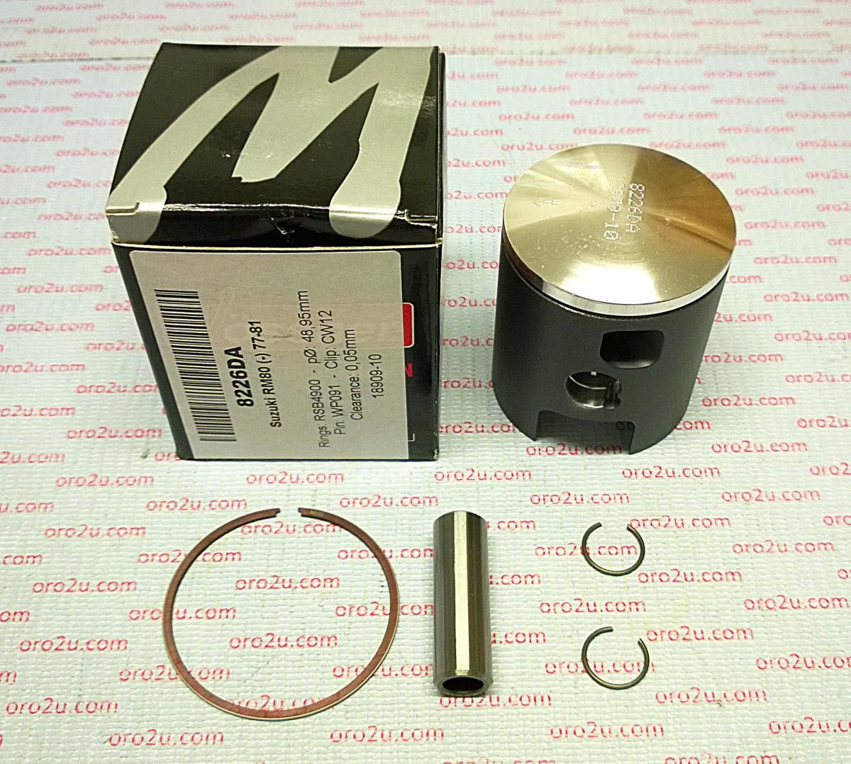 PISTON KIT 77-81 RM80 50.50, FORGED WOSSNER 8226D150 - Image 4