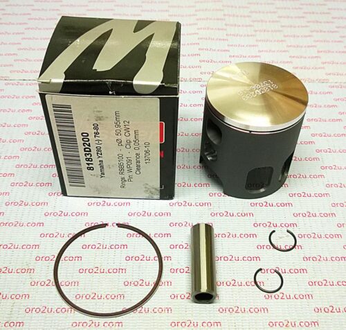 PISTON KIT 76-80 YZ80 50.00, FORGED WOSSNER 8183D100