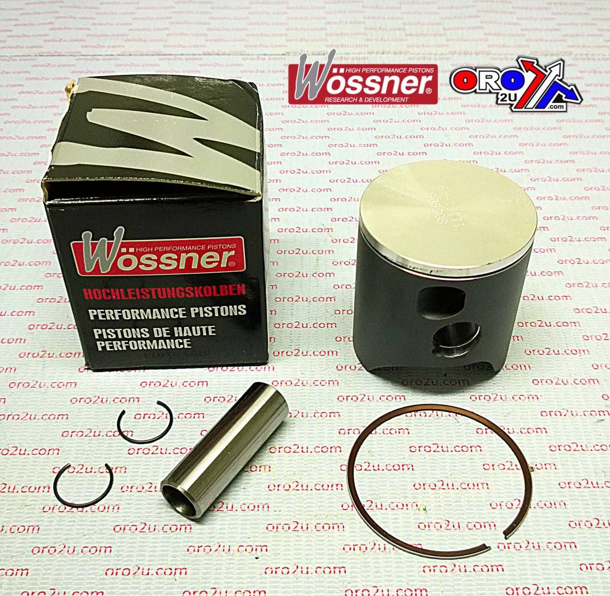 PISTON KIT 01-06 KTM125 SX 54, WOSSNER 8056DA, 1-RING 50430007100 - Image 2