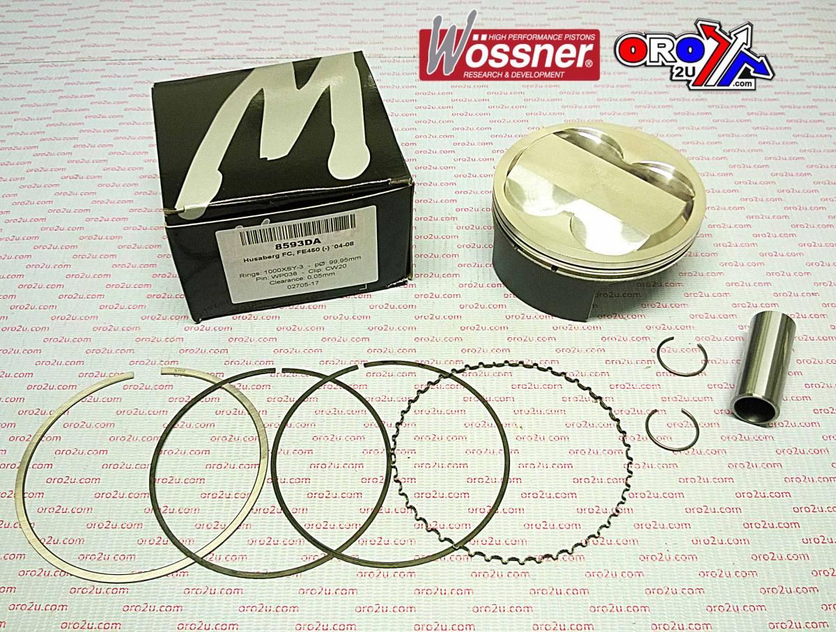 PISTON 04-09 HUSABERG 450 100, WOSSNER 8593DA FORGED KIT - Image 2