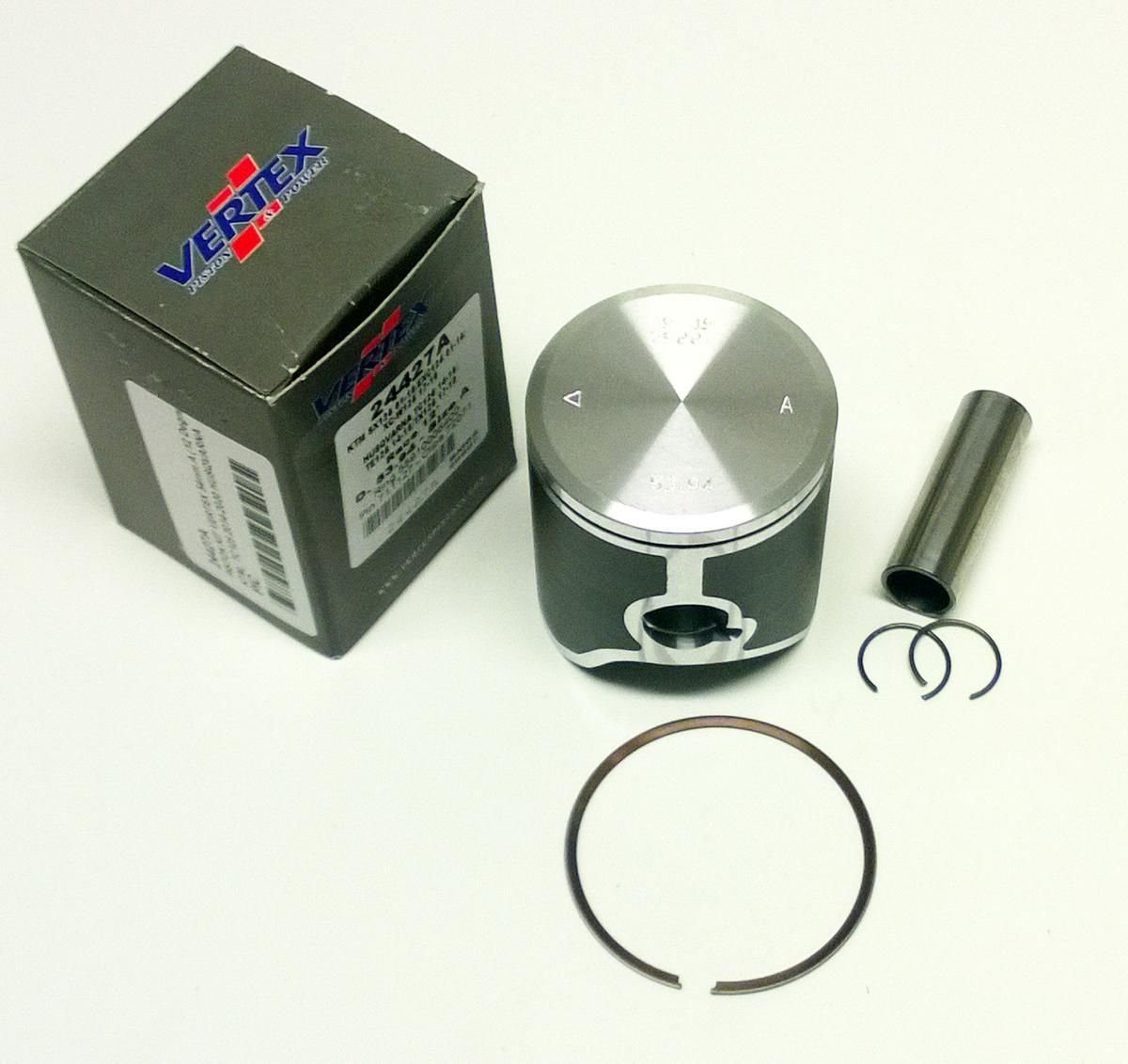 PISTON KIT VERTEX 54.0 C KTM EXC/SX/XC-W 125 01-22, VERTEX 24427C GAS GAS/HUSKY 12 DEGREE HEAD SR