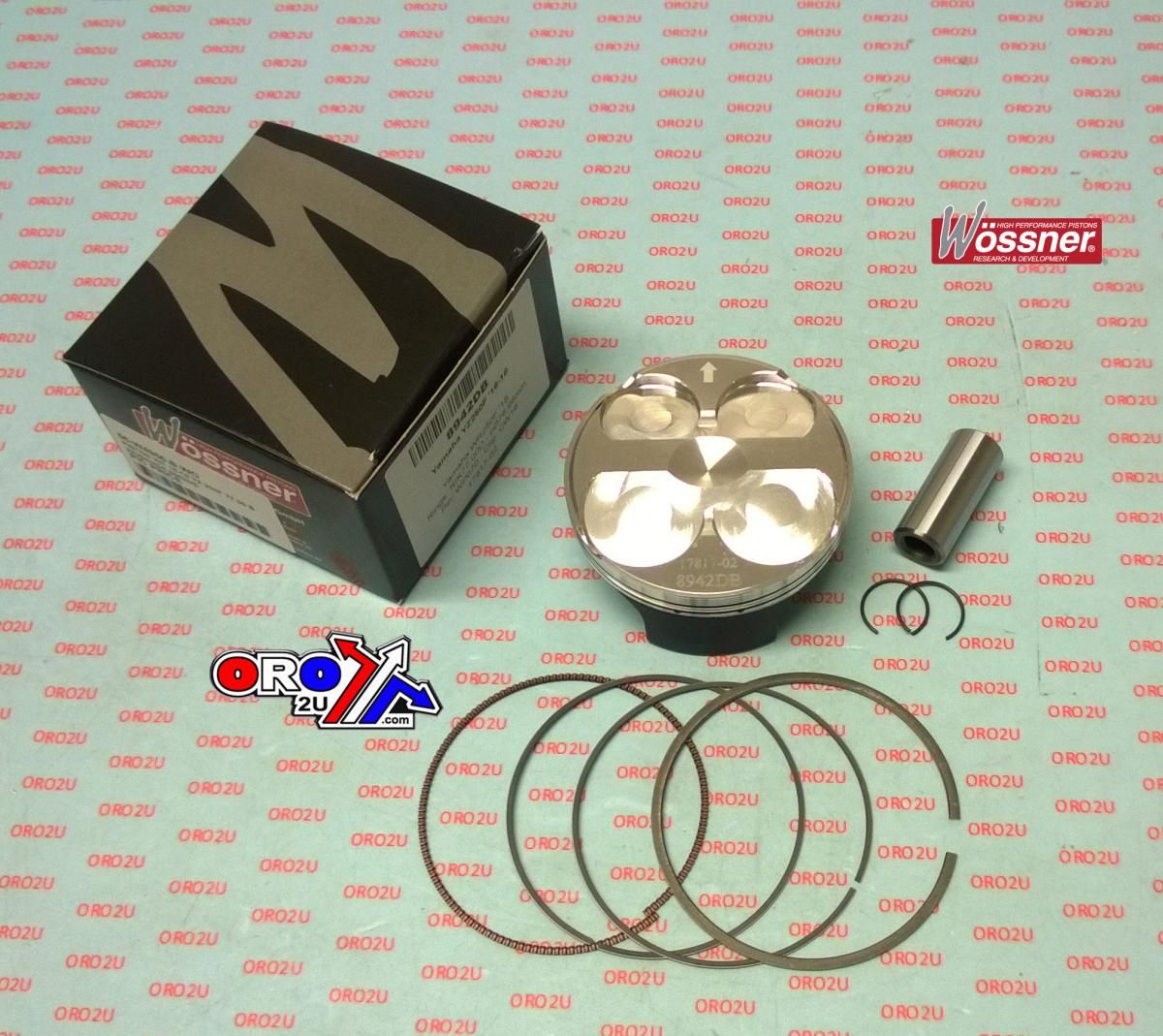 PISTON KIT 16-18 YZ 250F 77.00 A, WOSSNER 8942DA, 1SM-11631-10-00