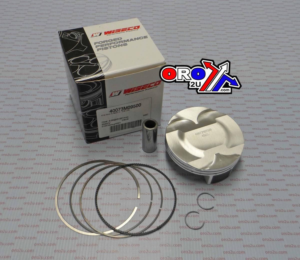 PISTON KIT 13-18 SXF450 13.5, WISECO 40117M09500 95mm, Skirt Coating ArmorGlide