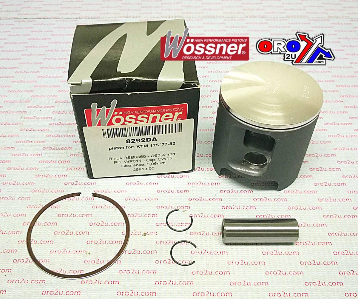 PISTON KIT KTM 175GS 64.00, WOSSNER 8292D050 KTM GS 77-82