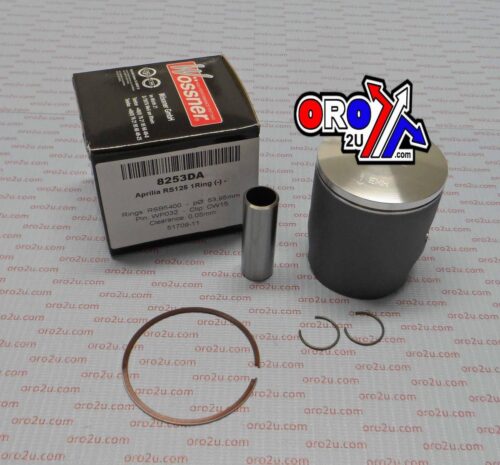PISTON KIT Aprilia RS125 “A”, FORGED WOSSNER KIT 8253DA, SINGLE RING