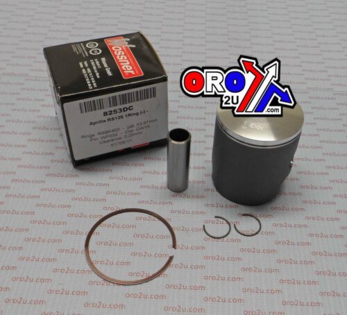 PISTON KIT Aprilia RS125 “C”, FORGED WOSSNER KIT 8253DC, SINGLE RING