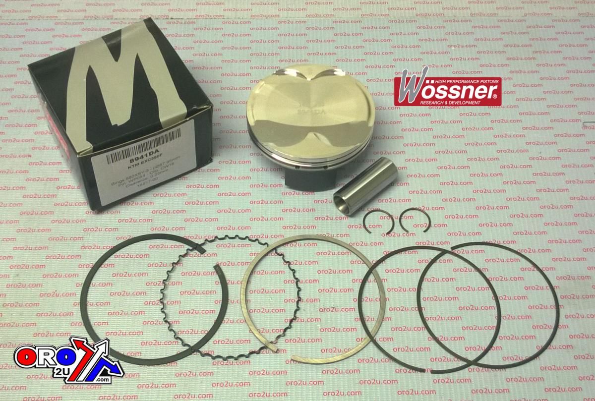 PISTON KIT KTM350 EXC-F 88mm B, WOSSNER 8941DB COMP 12.5:1 - Image 2