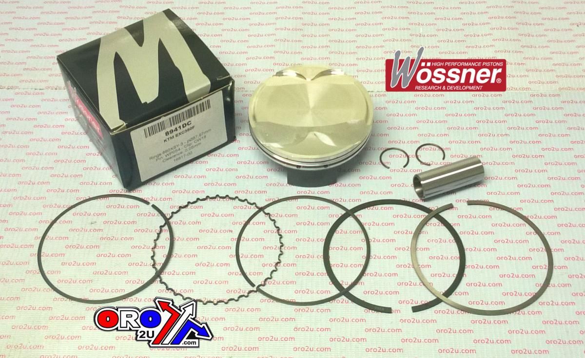 PISTON KIT KTM350 EXC-F 88mm C, WOSSNER 8941DC COMP 12.5:1 - Image 4