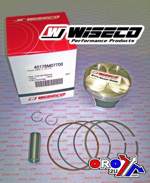 PISTON KIT KX250F 2017-18 14.5:1 Hi-Comp., WISECO 40178M07700 77mm, ArmorGlide
