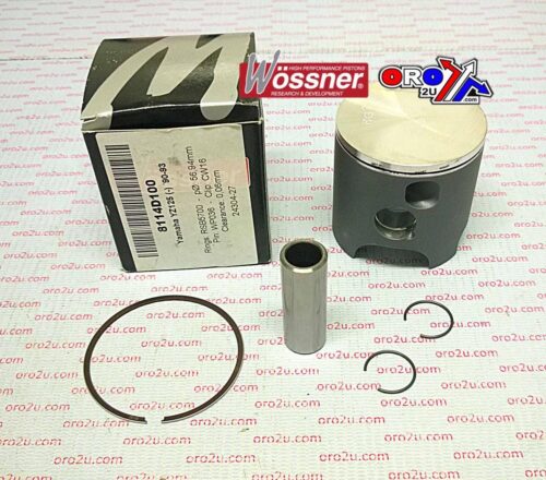 PISTON KIT 90-93 YZ125 56.00 B, WOSSNER 8114DB YAMAHA MX