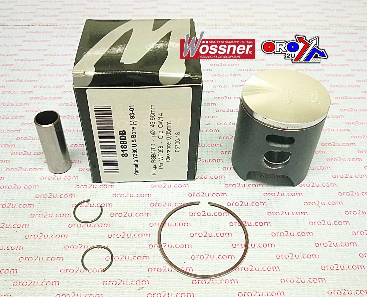 PISTON KIT 93-02 YZ80 47.00 A, WOSSNER 8188DA YAMAHA MX - Image 4