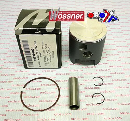 PISTON KIT 94-00 KTM125 54.25, WOSSNER 8029DA FORGED 50330007000