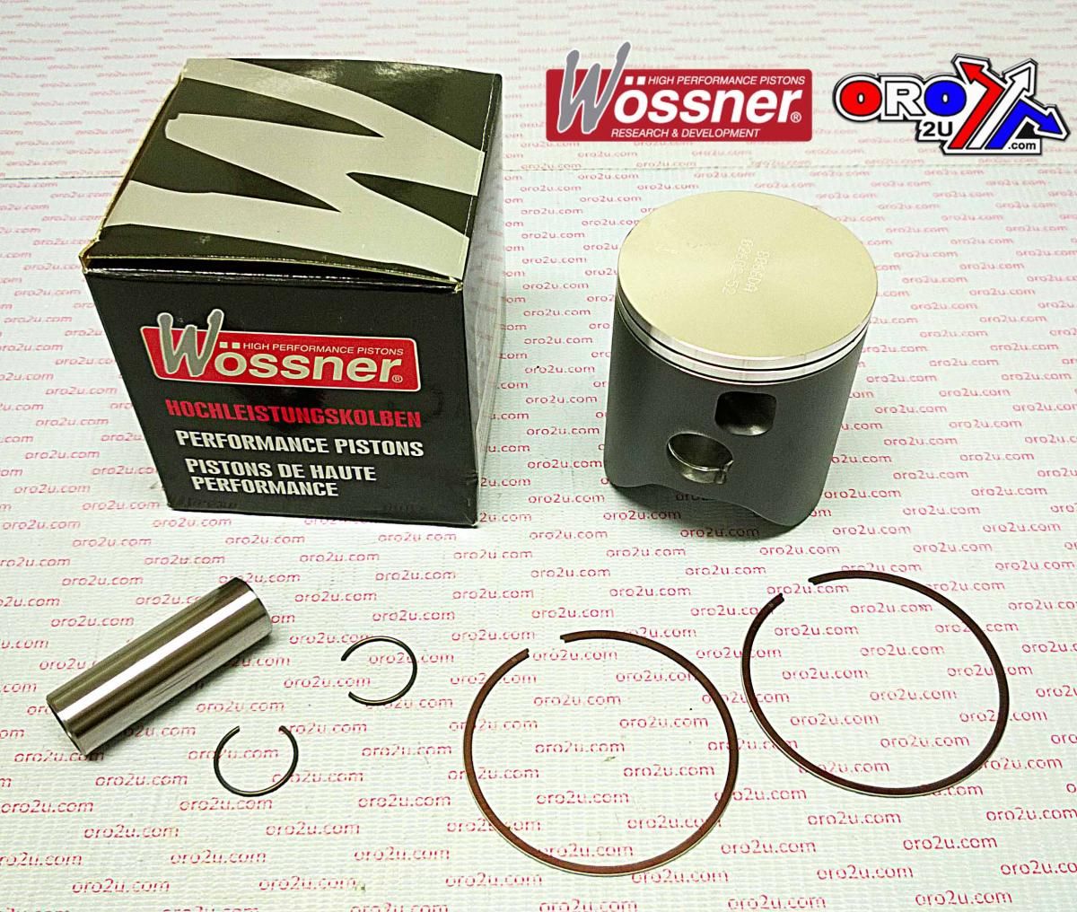 PISTON KIT 02-04 CR250 68.00, WOSSNER 8066D160 HONDA MX - Image 2