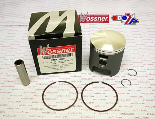 PISTON KIT TS185 TC DS 64.50, WOSSNER 8281D050 SUZUKI