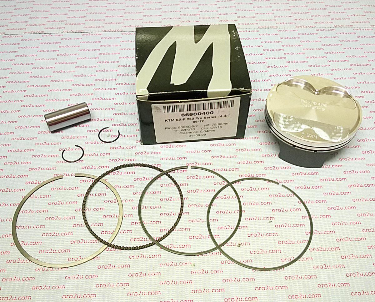 PISTON KIT 06-12 SXF250 76 HC, WOSSNER 8690DB KTM SX-F - Image 3